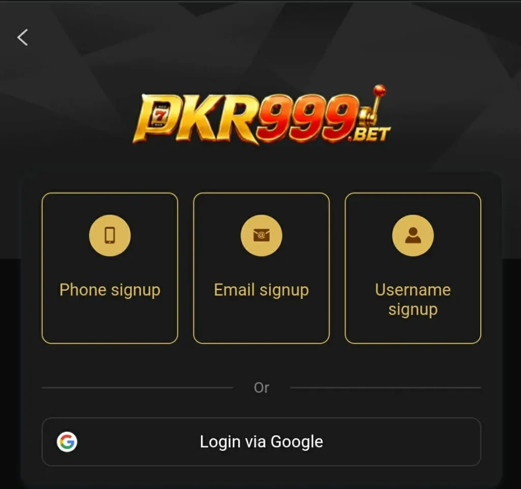 pkr999 game registration process