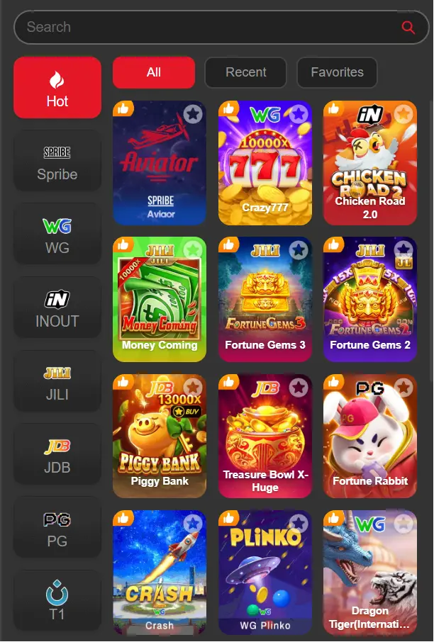 AC777 game available games for Android users