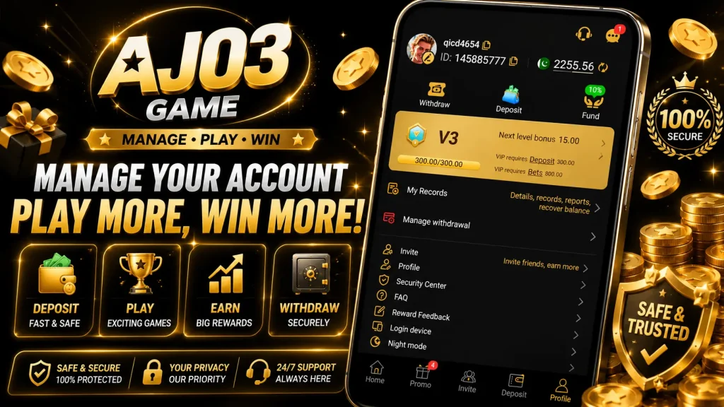 AJ03 game Homepage banner image