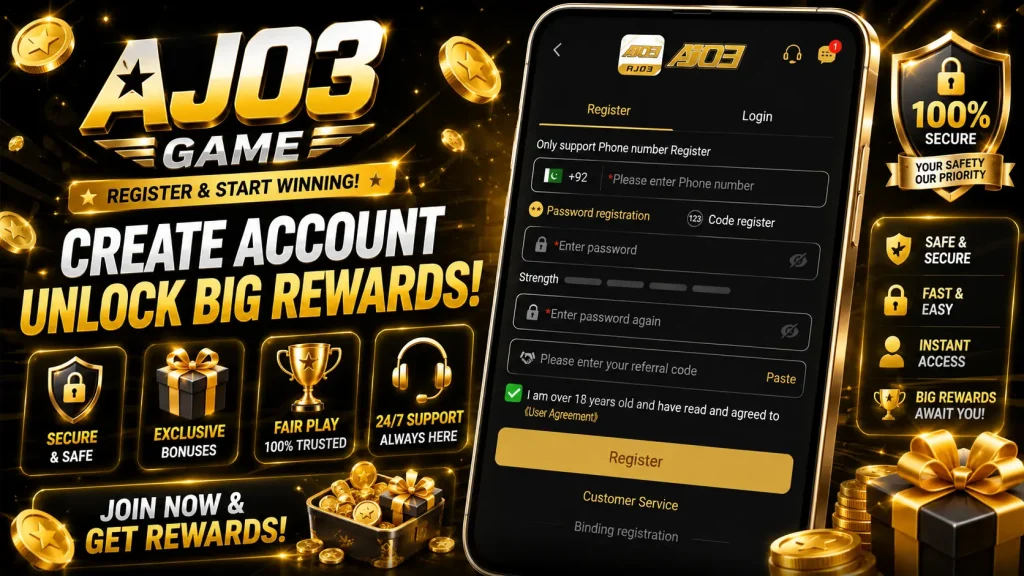 AJ03 game APK registration process