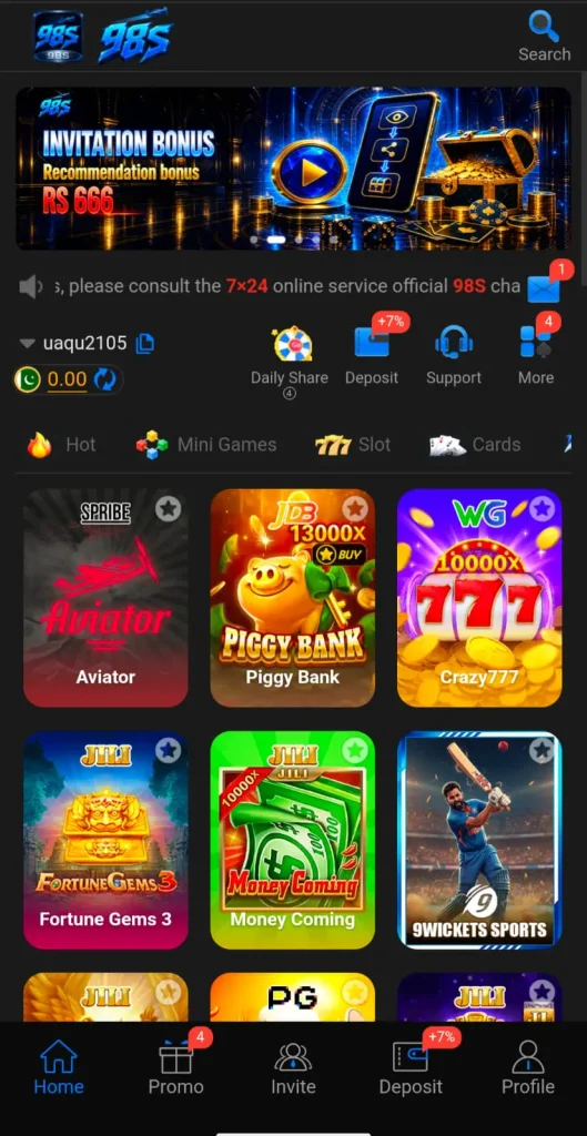 98S Game APK Download and Register Free in Android