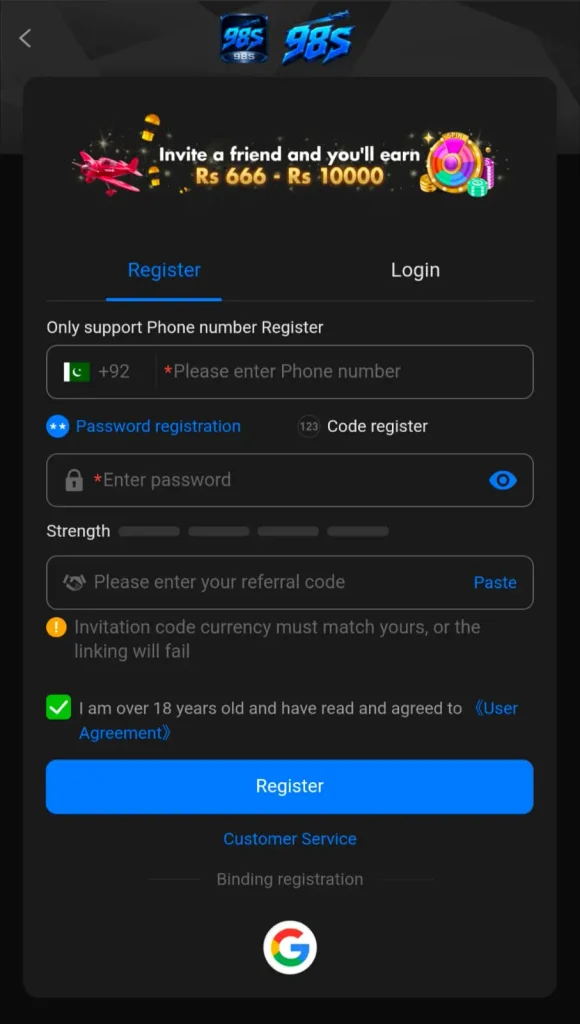 98S Game | (Updated Version) New Online Earning App