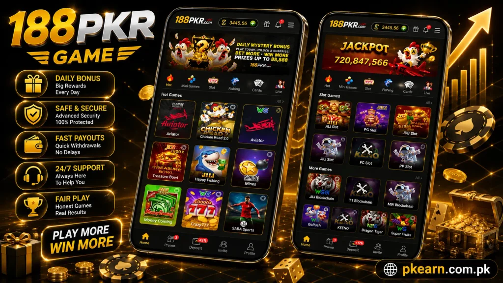 188PKR game dashboard image