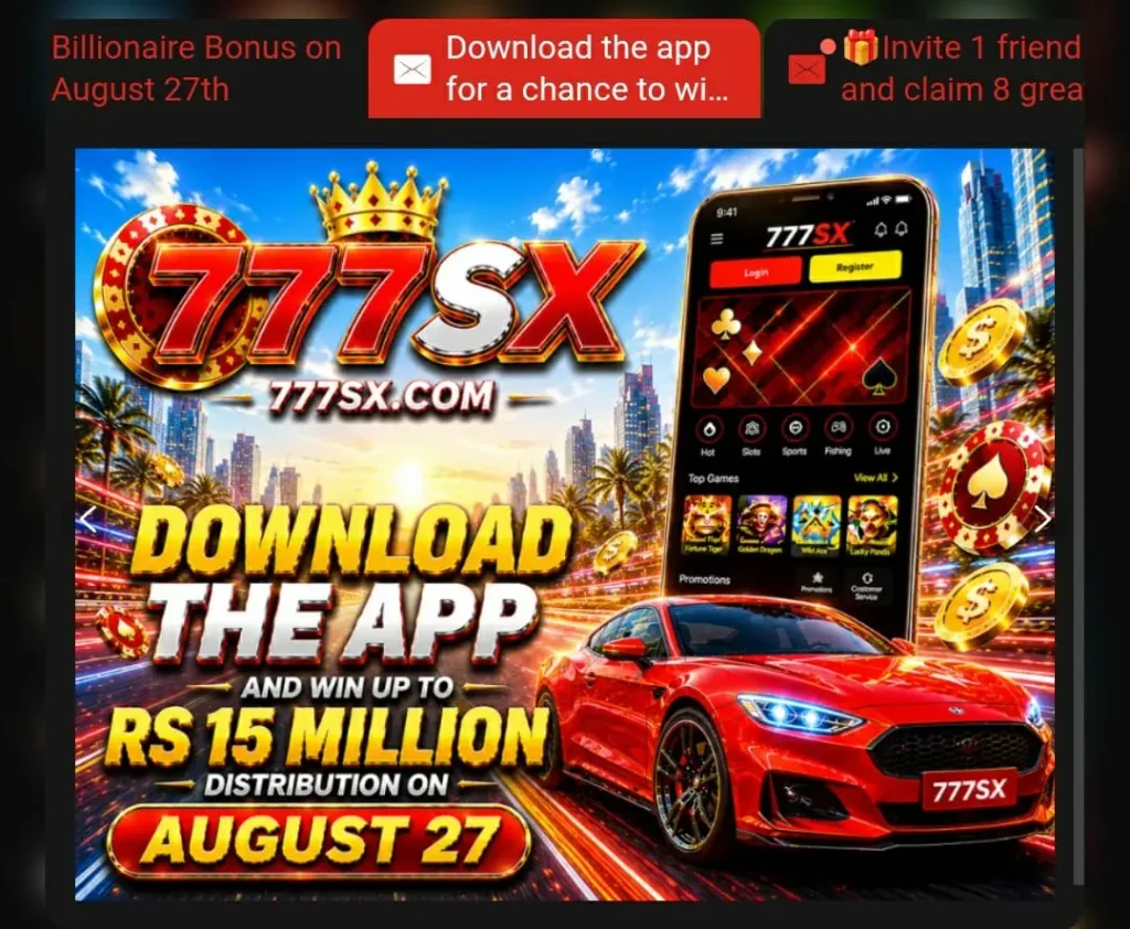 777sx game promotion image